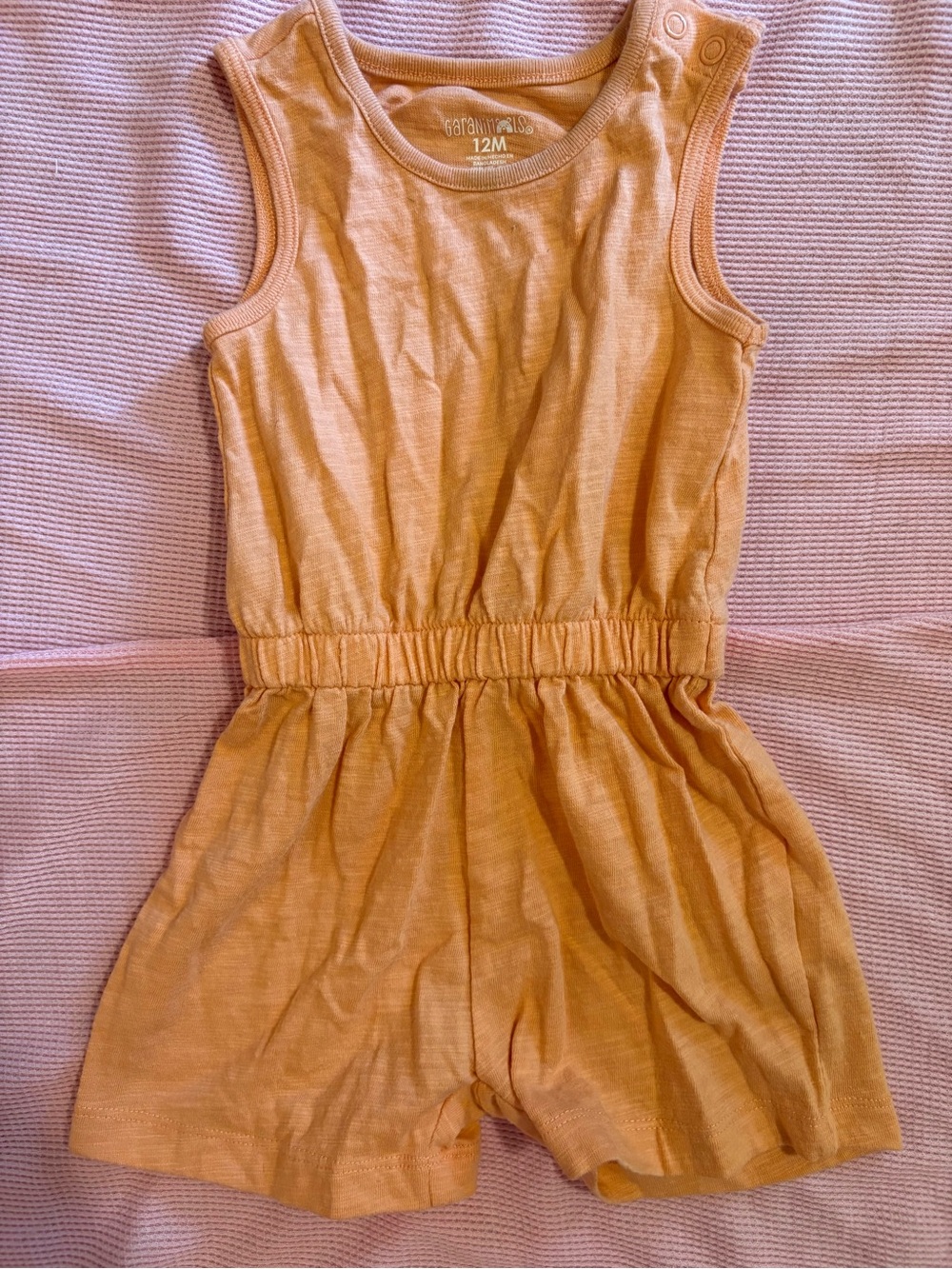 Garanimals Sleeveless Orange Toddler Romper